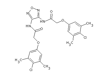 N,N'-1,2,5-oxadiazole-3,4-diylbis[2-(4-chloro-3,5-dimethylphenoxy)acetamide]