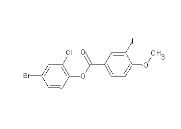 4-bromo-2-chlorophenyl 3-iodo-4-methoxybenzoate