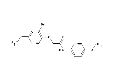 2-(2-bromo-4-ethylphenoxy)-N-(4-methoxyphenyl)acetamide