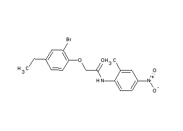 2-(2-bromo-4-ethylphenoxy)-N-(2-methyl-4-nitrophenyl)acetamide