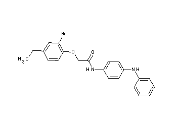 N-(4-anilinophenyl)-2-(2-bromo-4-ethylphenoxy)acetamide