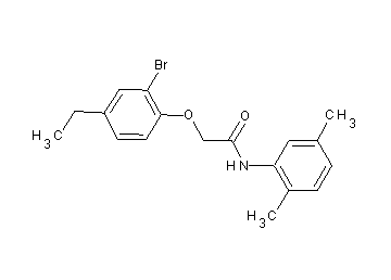 2-(2-bromo-4-ethylphenoxy)-N-(2,5-dimethylphenyl)acetamide