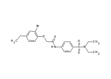 2-(2-bromo-4-ethylphenoxy)-N-{4-[(diethylamino)sulfonyl]phenyl}acetamide