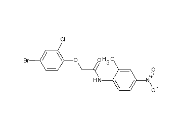 2-(4-bromo-2-chlorophenoxy)-N-(2-methyl-4-nitrophenyl)acetamide