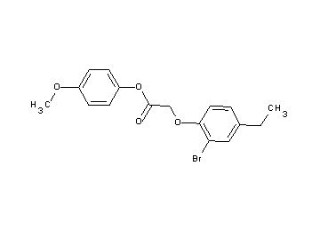 4-methoxyphenyl (2-bromo-4-ethylphenoxy)acetate