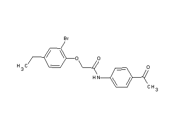 N-(4-acetylphenyl)-2-(2-bromo-4-ethylphenoxy)acetamide