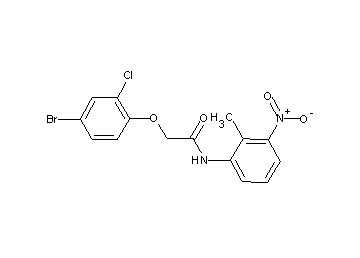 2-(4-bromo-2-chlorophenoxy)-N-(2-methyl-3-nitrophenyl)acetamide