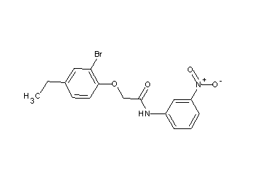 2-(2-bromo-4-ethylphenoxy)-N-(3-nitrophenyl)acetamide