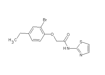 2-(2-bromo-4-ethylphenoxy)-N-1,3-thiazol-2-ylacetamide