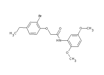 2-(2-bromo-4-ethylphenoxy)-N-(2,5-dimethoxyphenyl)acetamide
