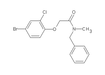 N-benzyl-2-(4-bromo-2-chlorophenoxy)-N-methylacetamide