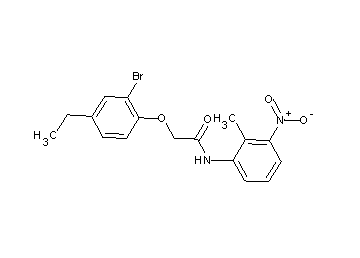 2-(2-bromo-4-ethylphenoxy)-N-(2-methyl-3-nitrophenyl)acetamide