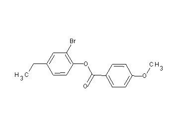 2-bromo-4-ethylphenyl 4-methoxybenzoate 2-bromo-4-ethylphenyl 4-methoxybenzoate
