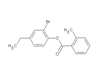 2-bromo-4-ethylphenyl 2-methylbenzoate 2-bromo-4-ethylphenyl 2-methylbenzoate