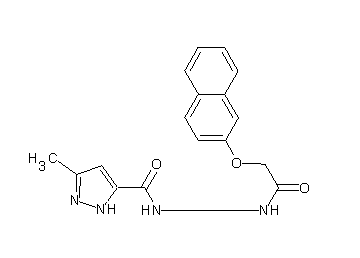 3-methyl-N'-[(2-naphthyloxy)acetyl]-1H-pyrazole-5-carbohydrazide