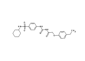 N-[({4-[(cyclohexylamino)sulfonyl]phenyl}amino)carbonothioyl]-2-(4-ethylphenoxy)acetamide