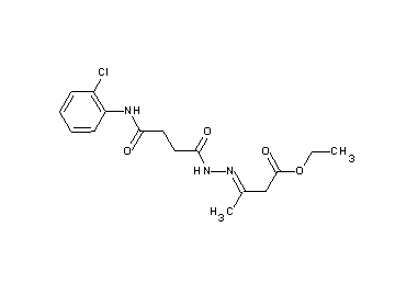ethyl 3-({4-[(2-chlorophenyl)amino]-4-oxobutanoyl}hydrazono)butanoate