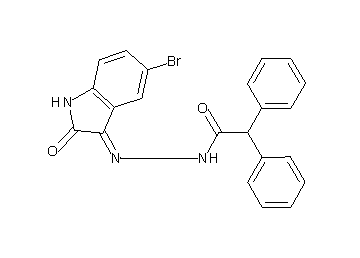 N'-(5-bromo-2-oxo-1,2-dihydro-3H-indol-3-ylidene)-2,2-diphenylacetohydrazide