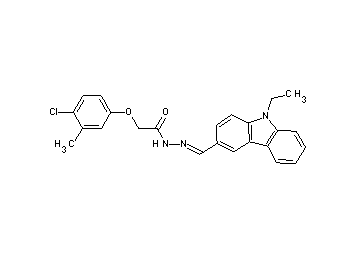 2-(4-chloro-3-methylphenoxy)-N'-[(9-ethyl-9H-carbazol-3-yl)methylene]acetohydrazide