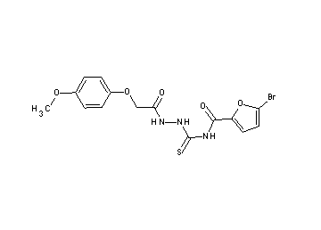 5-bromo-N-({2-[(4-methoxyphenoxy)acetyl]hydrazino}carbonothioyl)-2-furamide
