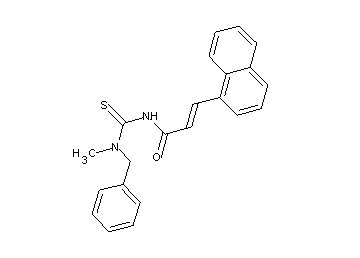 N-{[benzyl(methyl)amino]carbonothioyl}-3-(1-naphthyl)acrylamide