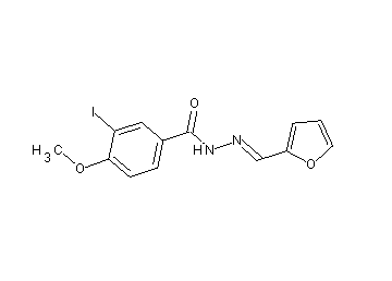 N'-(2-furylmethylene)-3-iodo-4-methoxybenzohydrazide N'-(2-furylmethylene)-3-iodo-4-methoxybenzohydrazide