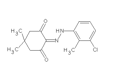 2-[(3-chloro-2-methylphenyl)hydrazono]-5,5-dimethyl-1,3-cyclohexanedione