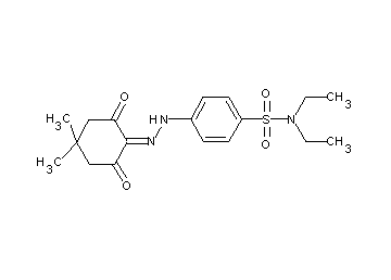 4-[2-(4,4-dimethyl-2,6-dioxocyclohexylidene)hydrazino]-N,N-diethylbenzenesulfonamide