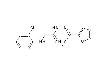 2-[(2-chlorophenyl)amino]-N'-[1-(2-furyl)ethylidene]acetohydrazide (non-preferred name)