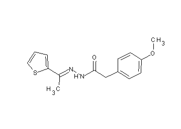 2-(4-methoxyphenyl)-N'-[1-(2-thienyl)ethylidene]acetohydrazide