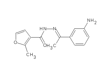 N'-[1-(3-aminophenyl)ethylidene]-2-methyl-3-furohydrazide