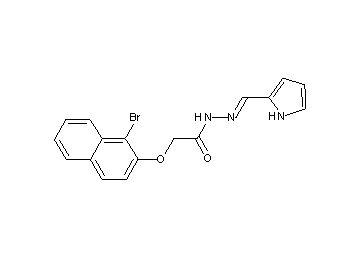 2-[(1-bromo-2-naphthyl)oxy]-N'-(1H-pyrrol-2-ylmethylene)acetohydrazide