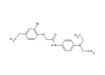 2-(2-bromo-4-ethylphenoxy)-N-[4-(diethylamino)phenyl]acetamide