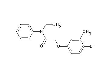 2-(4-bromo-3-methylphenoxy)-N-ethyl-N-phenylacetamide