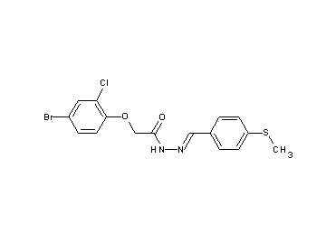 2-(4-bromo-2-chlorophenoxy)-N'-[4-(methylsulfanyl)benzylidene]acetohydrazide