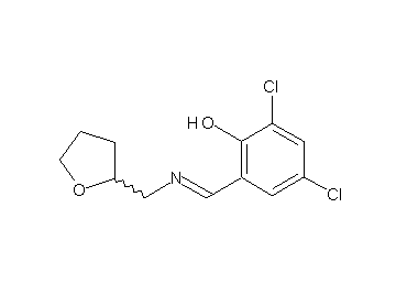 2,4-dichloro-6-{[(tetrahydro-2-furanylmethyl)imino]methyl}phenol