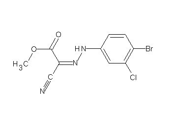 methyl [(4-bromo-3-chlorophenyl)hydrazono](cyano)acetate - Click Image to Close