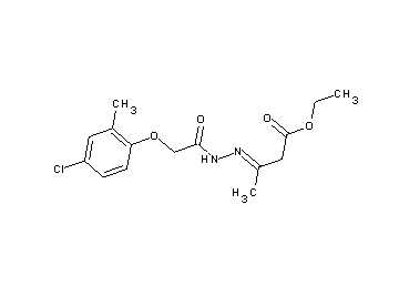 ethyl 3-{[(4-chloro-2-methylphenoxy)acetyl]hydrazono}butanoate