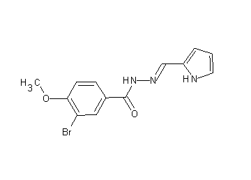 3-bromo-4-methoxy-N'-(1H-pyrrol-2-ylmethylene)benzohydrazide
