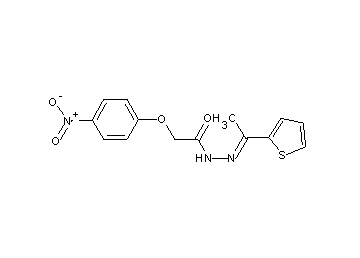 2-(4-nitrophenoxy)-N'-[1-(2-thienyl)ethylidene]acetohydrazide