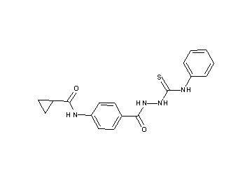 N-(4-{[2-(anilinocarbonothioyl)hydrazino]carbonyl}phenyl)cyclopropanecarboxamide