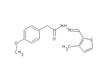 2-(4-methoxyphenyl)-N'-[(3-methyl-2-thienyl)methylene]acetohydrazide