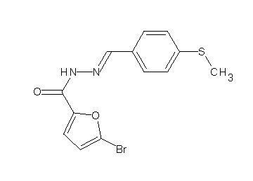 5-bromo-N'-[4-(methylsulfanyl)benzylidene]-2-furohydrazide