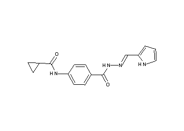N-(4-{[2-(1H-pyrrol-2-ylmethylene)hydrazino]carbonyl}phenyl)cyclopropanecarboxamide