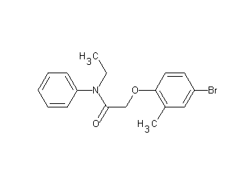 2-(4-bromo-2-methylphenoxy)-N-ethyl-N-phenylacetamide
