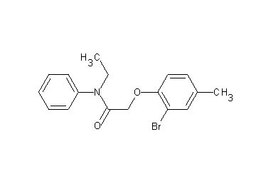 2-(2-bromo-4-methylphenoxy)-N-ethyl-N-phenylacetamide 2-(2-bromo-4-methylphenoxy)-N-ethyl-N-phenylacetamide