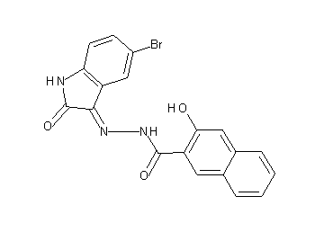 N'-(5-bromo-2-oxo-1,2-dihydro-3H-indol-3-ylidene)-3-hydroxy-2-naphthohydrazide