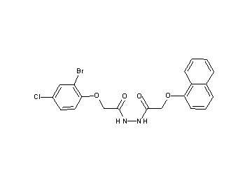 2-(2-bromo-4-chlorophenoxy)-N'-[(1-naphthyloxy)acetyl]acetohydrazide