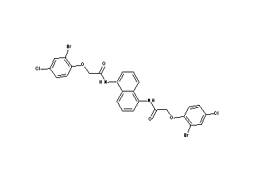 N,N'-1,5-naphthalenediylbis[2-(2-bromo-4-chlorophenoxy)acetamide]