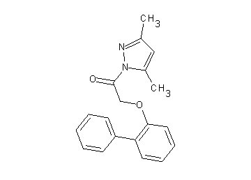 1-[(2-biphenylyloxy)acetyl]-3,5-dimethyl-1H-pyrazole